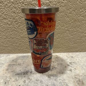 DUTCH BROS 2024 Christmas Tumbler Cold Coffee Cup Red Collage Colorado Ski